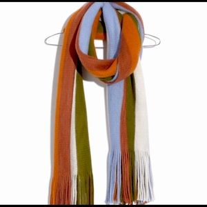 Madewell Oversized Striped Knit Scarf